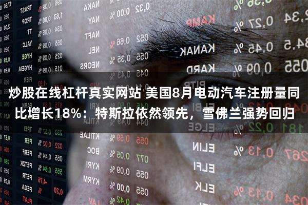 炒股在线杠杆真实网站 美国8月电动汽车注册量同比增长18%：特斯拉依然领先，雪佛兰强势回归