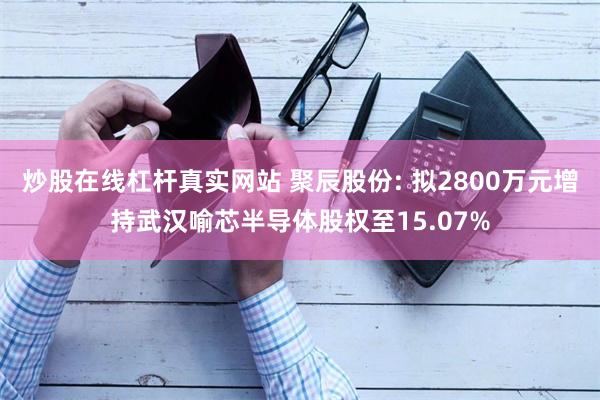 炒股在线杠杆真实网站 聚辰股份: 拟2800万元增持武汉喻芯半导体股权至15.07%