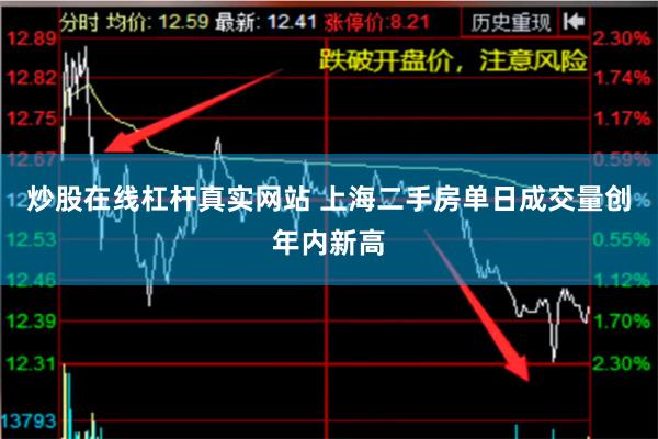 炒股在线杠杆真实网站 上海二手房单日成交量创年内新高